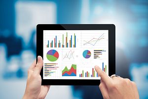 Computer screen showing tracking and trending data.