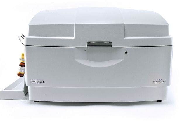 a Charles River Labs Celsis Advance 2 system used for microbial contamination detection testing