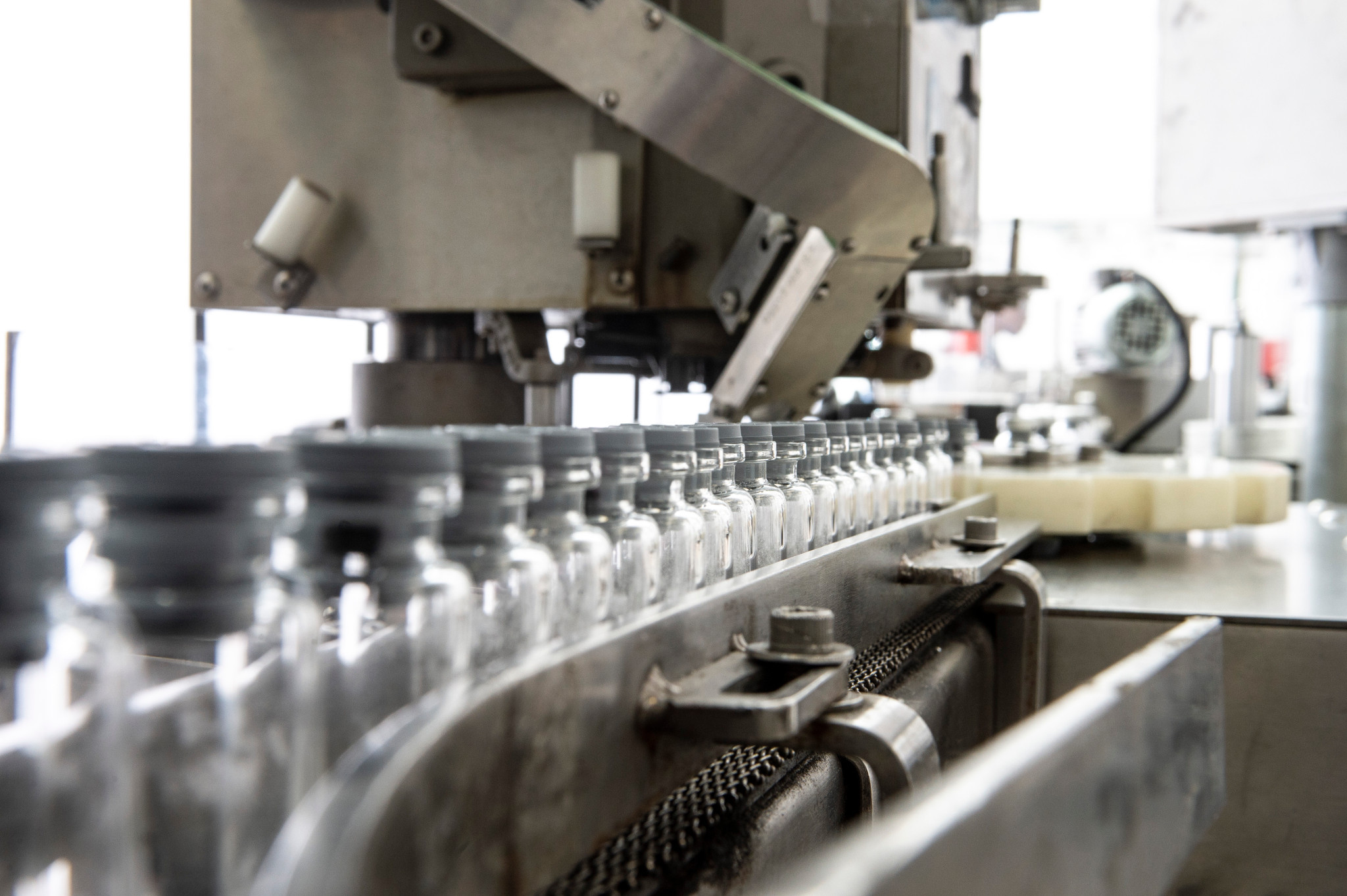 Endosafe LAL manufacturing vials and bottles.