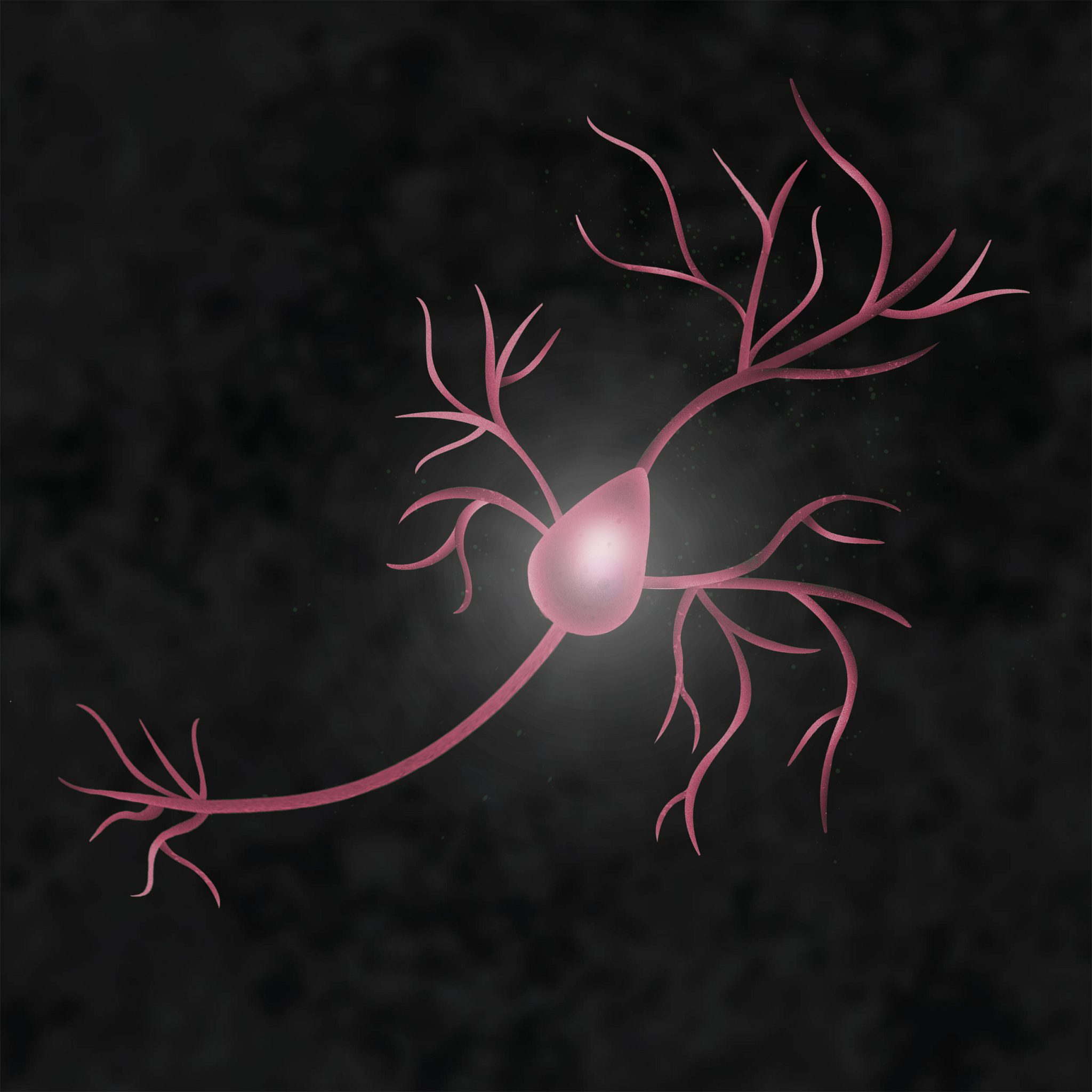 Illustration of a neuron representing spinal cord injuries