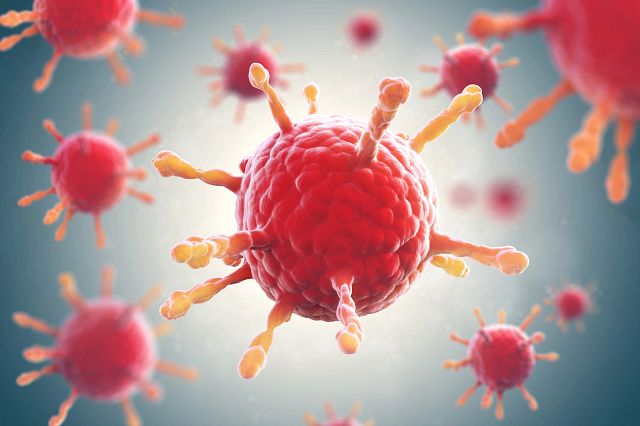 3D illustraion of bacteria or virus
