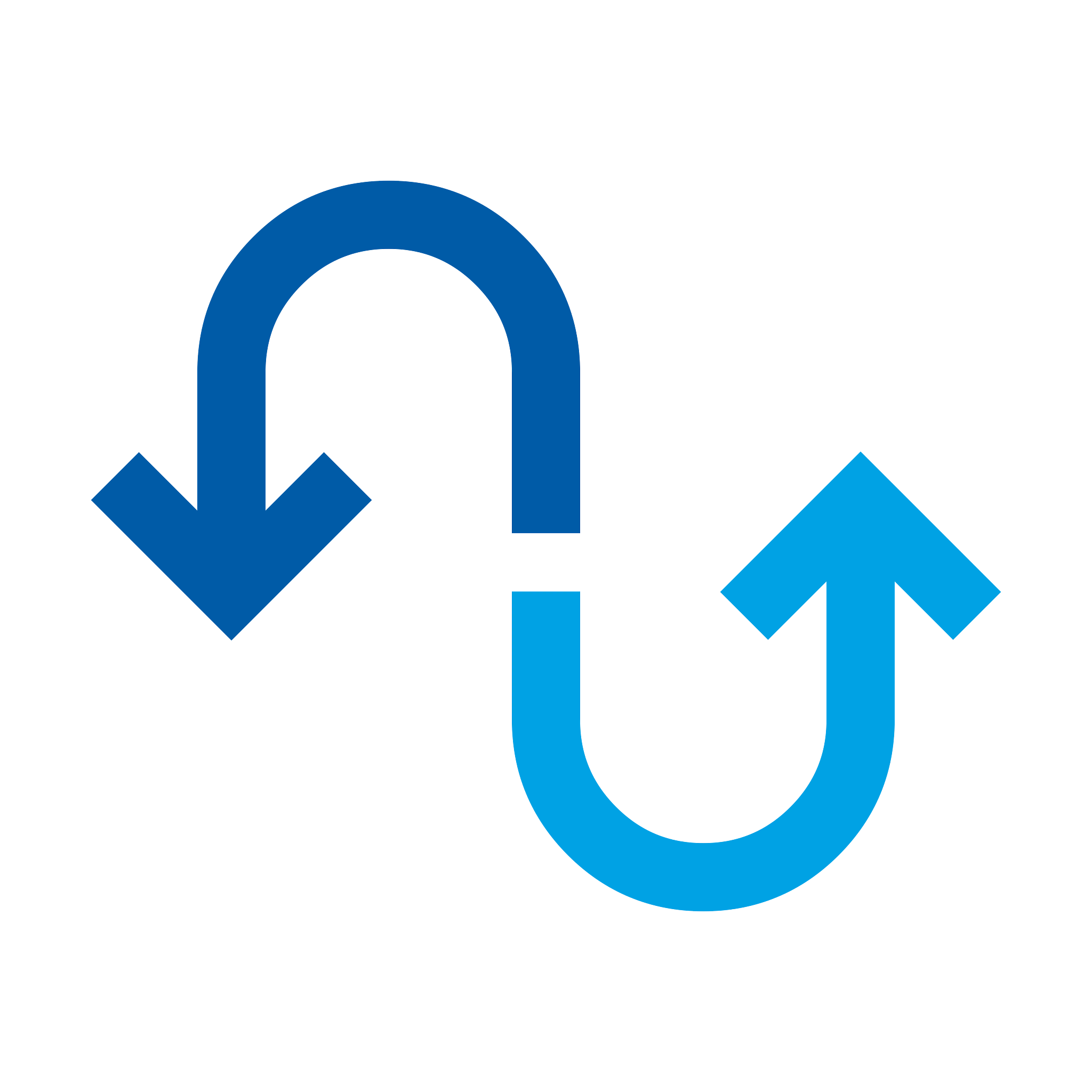 A blue icon of a wave