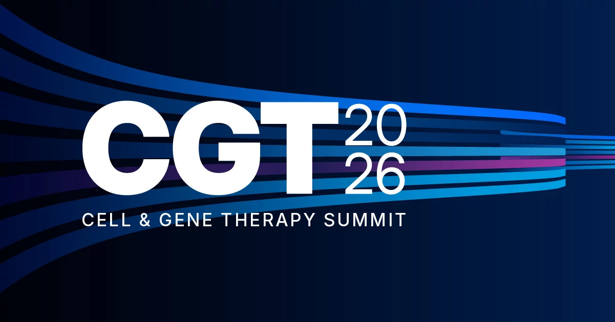 Graphic showing CGT Summit logo with blue and purple stripe