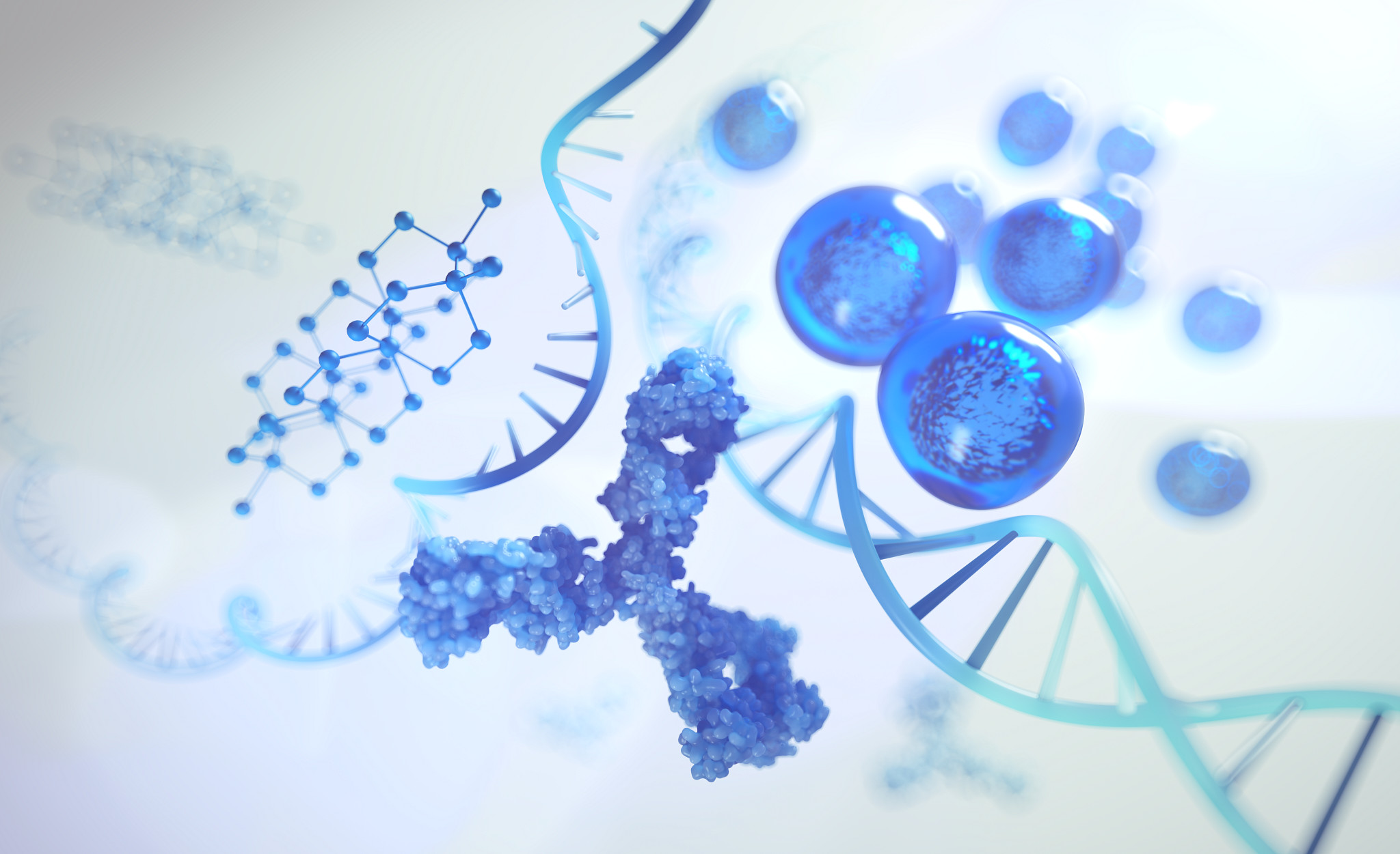 digital rendering of antibody drug conjugate