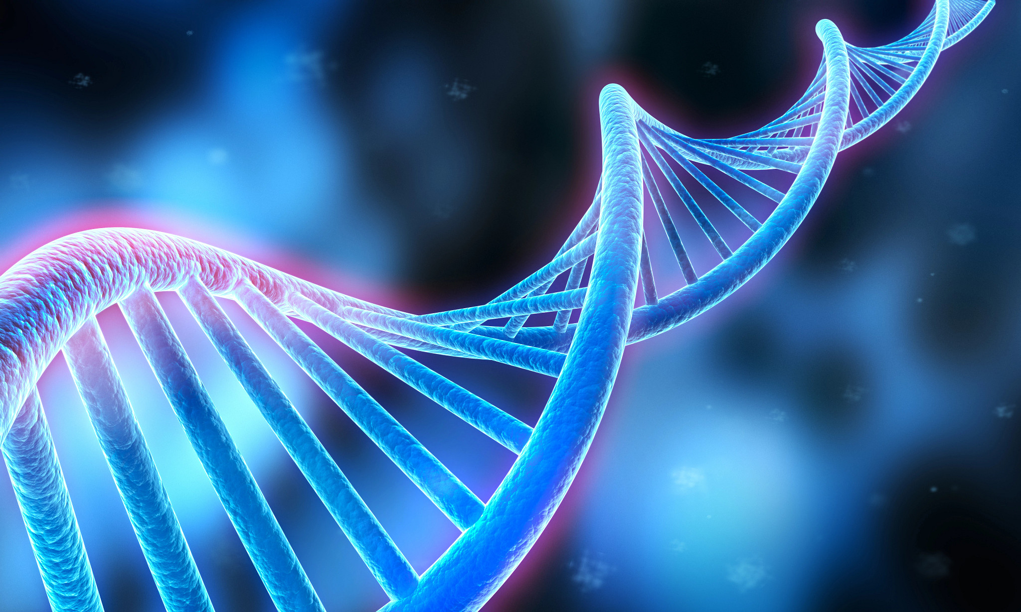digital rendering of dna helix