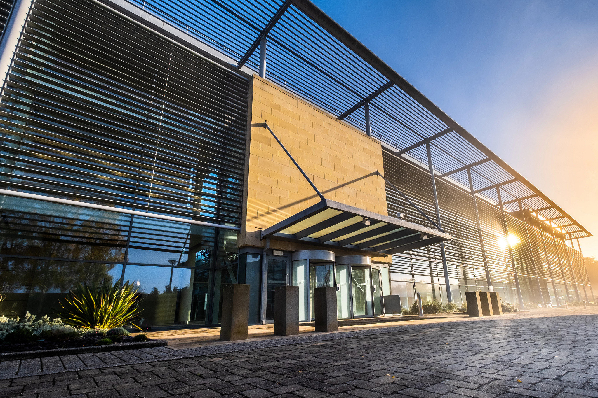 Photo of the exterior of the Alderley Park, UK Cell and Gene Therapy CDMO Facility