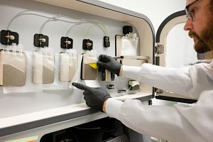 Scientist working in a lab