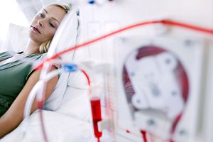 women receiving dialysis
