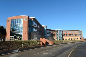 Exterior view of Charles River's Keele, UK, facility, part of their CDMO Center of Excellence