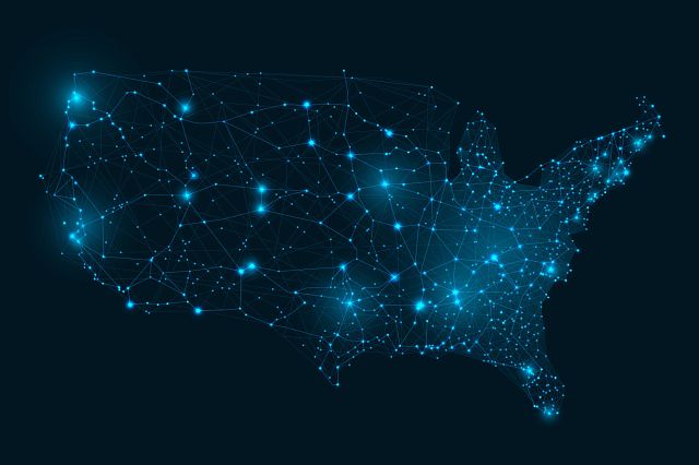 map of the united states of america