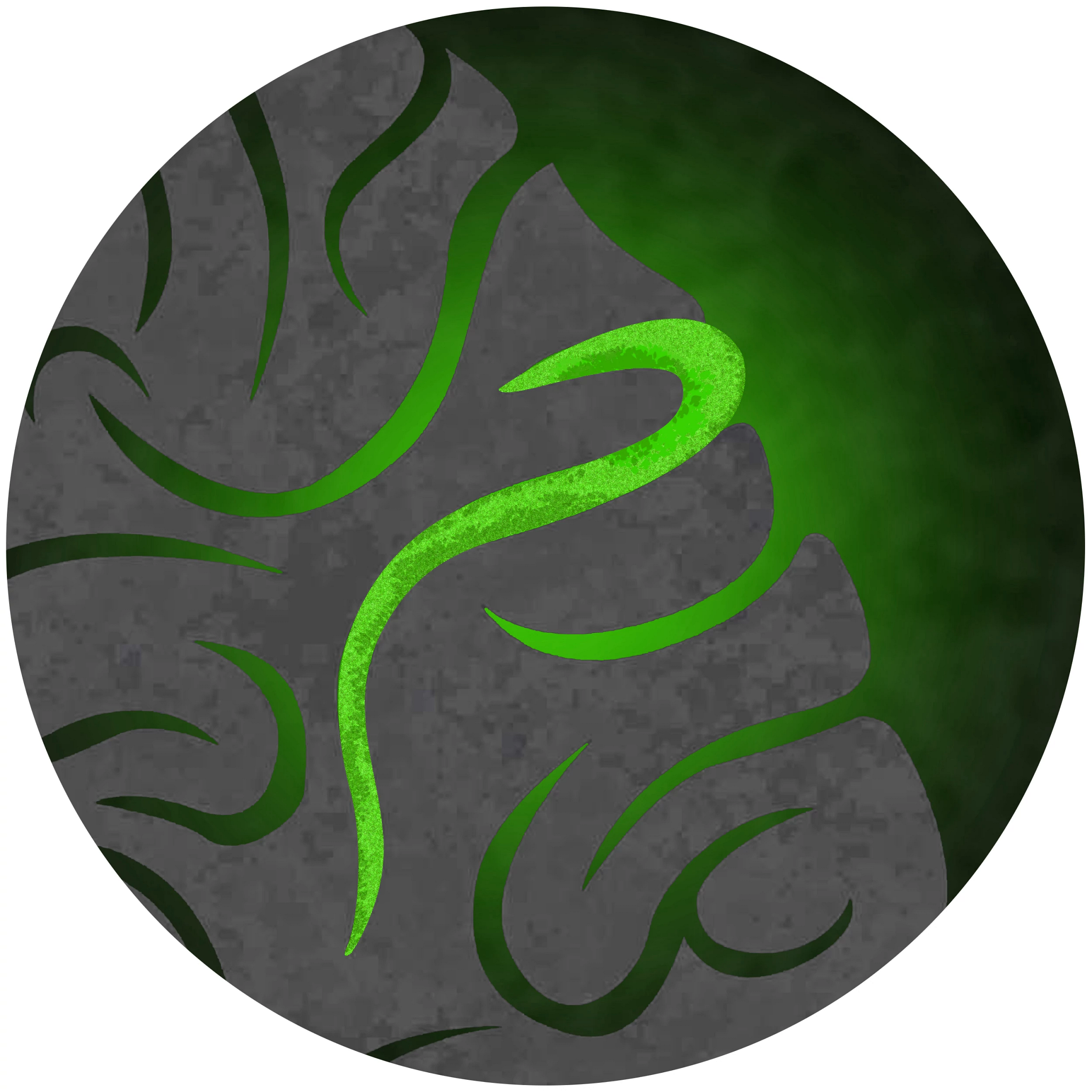 Image of brain in green on black background to represent a blood clot or brain injury, to represent the neuroscience in vitro assays offered at Charles River.