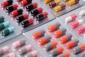 Pills in a packet