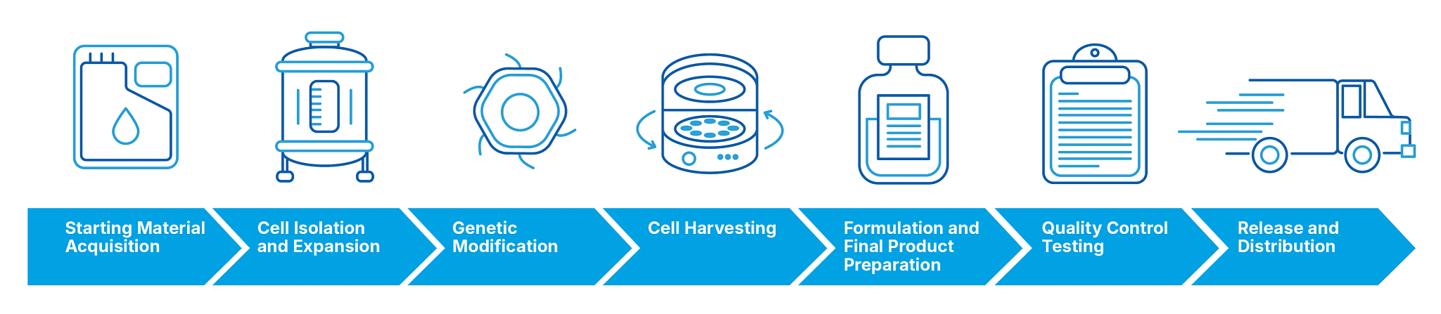 Cell Therapy Manufacturing Diagram