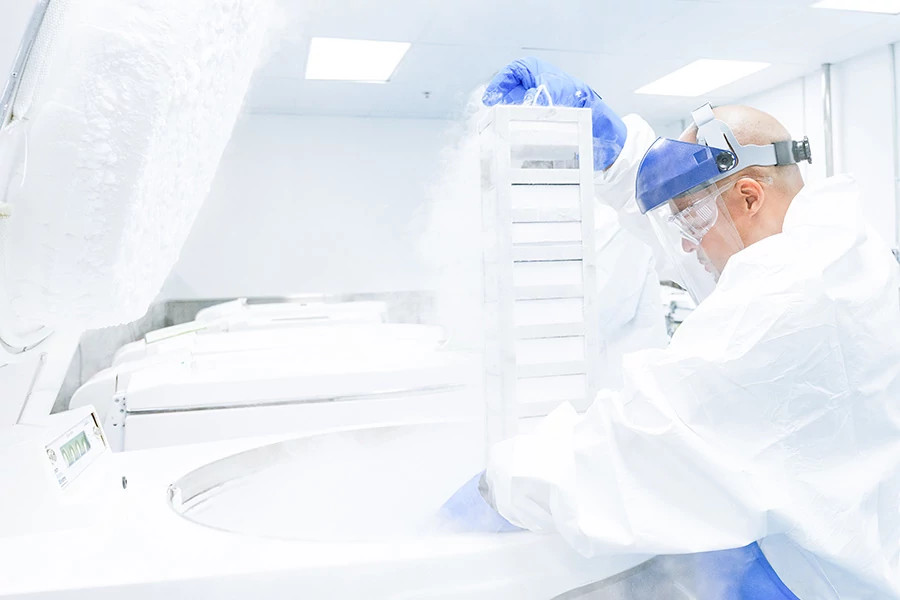 Cryopreservation methods explored include the Cryocase, cryobags, and vials.