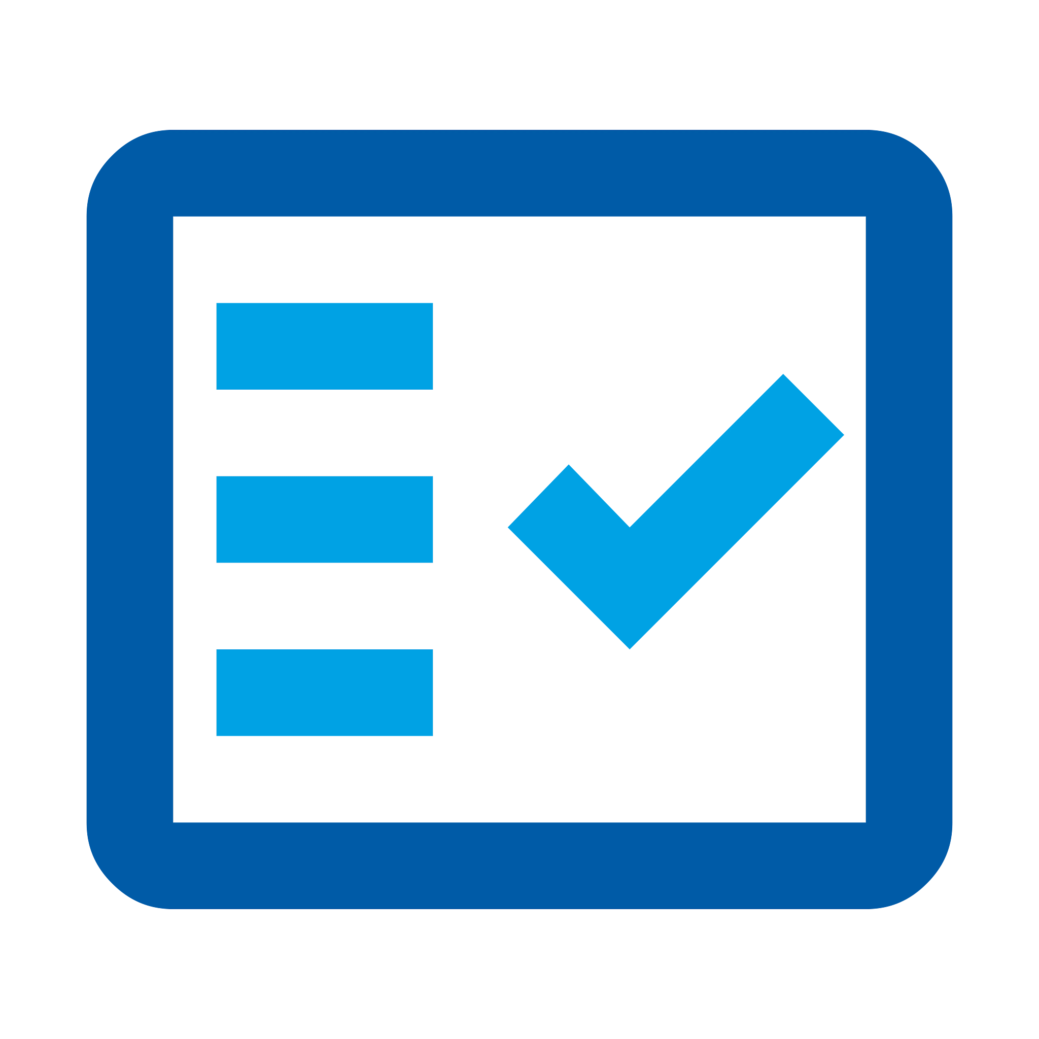 An icon of a checklist