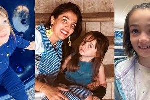 Photo of FOXG1 Research Foundation CEO Nasha Fitter and her daughter