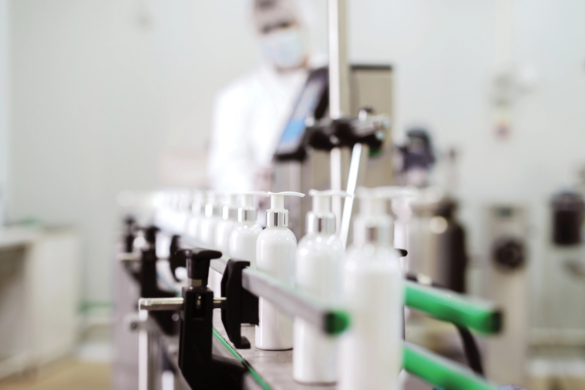 personal care products in a qc lab