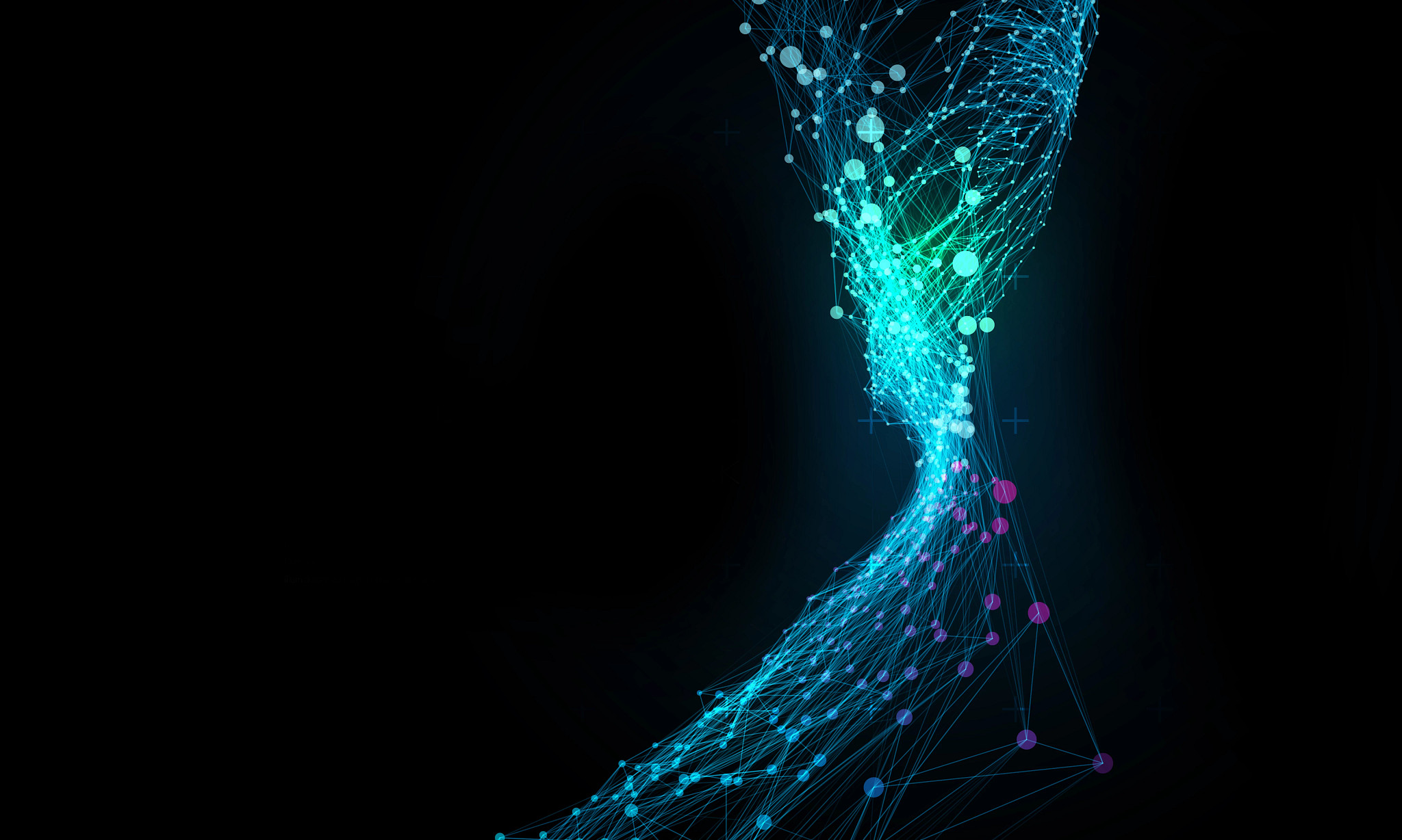 Abstract vector illustration of network