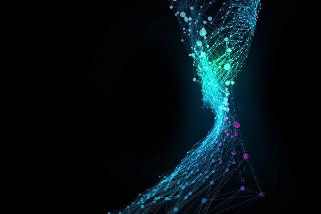 Abstract vector illustration of network