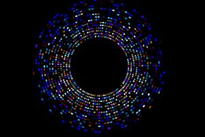 Abstract example of DNA fingerprinting