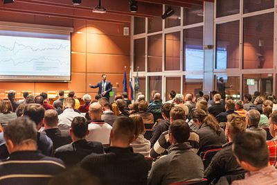 Large Group attending a Seminar