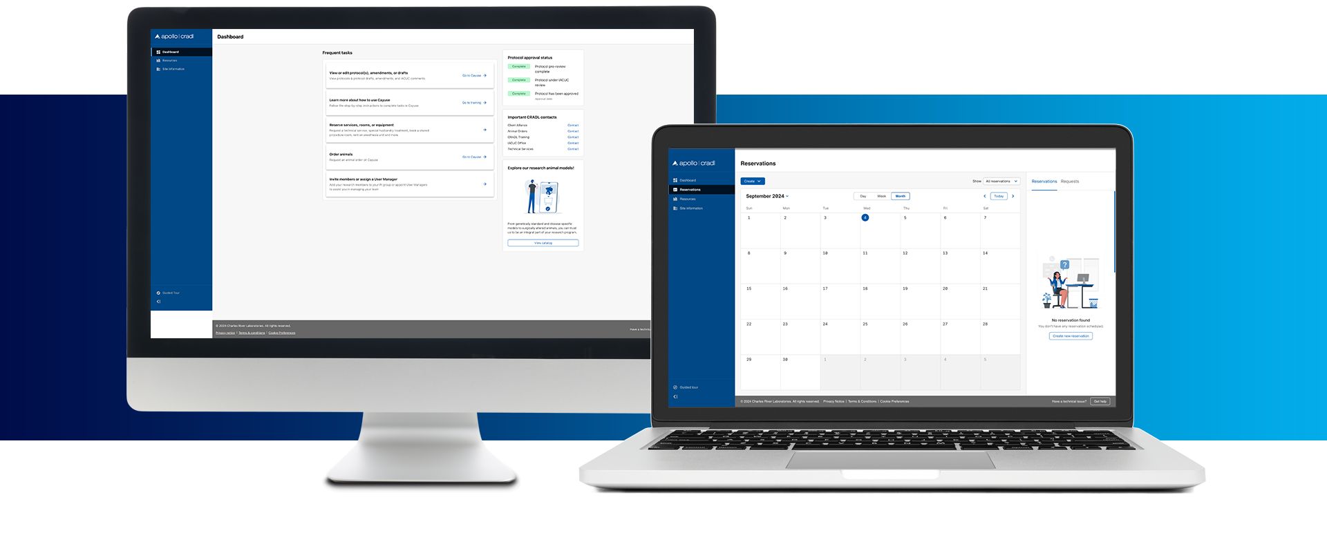Showcase of Apollo on different digital devices