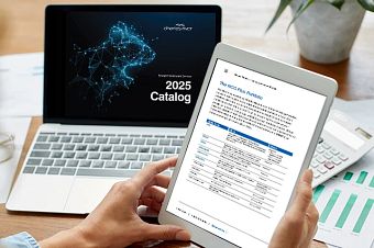 2025 research models and services catalog image displayed on a laptop