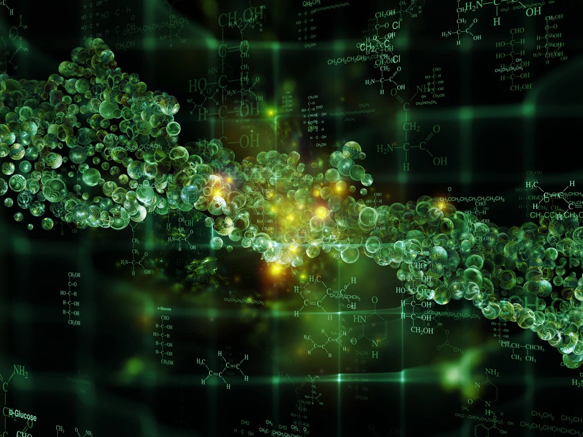 Design composed of conceptual atoms, molecules, and fractal elements as a metaphor on the subject of toxicology