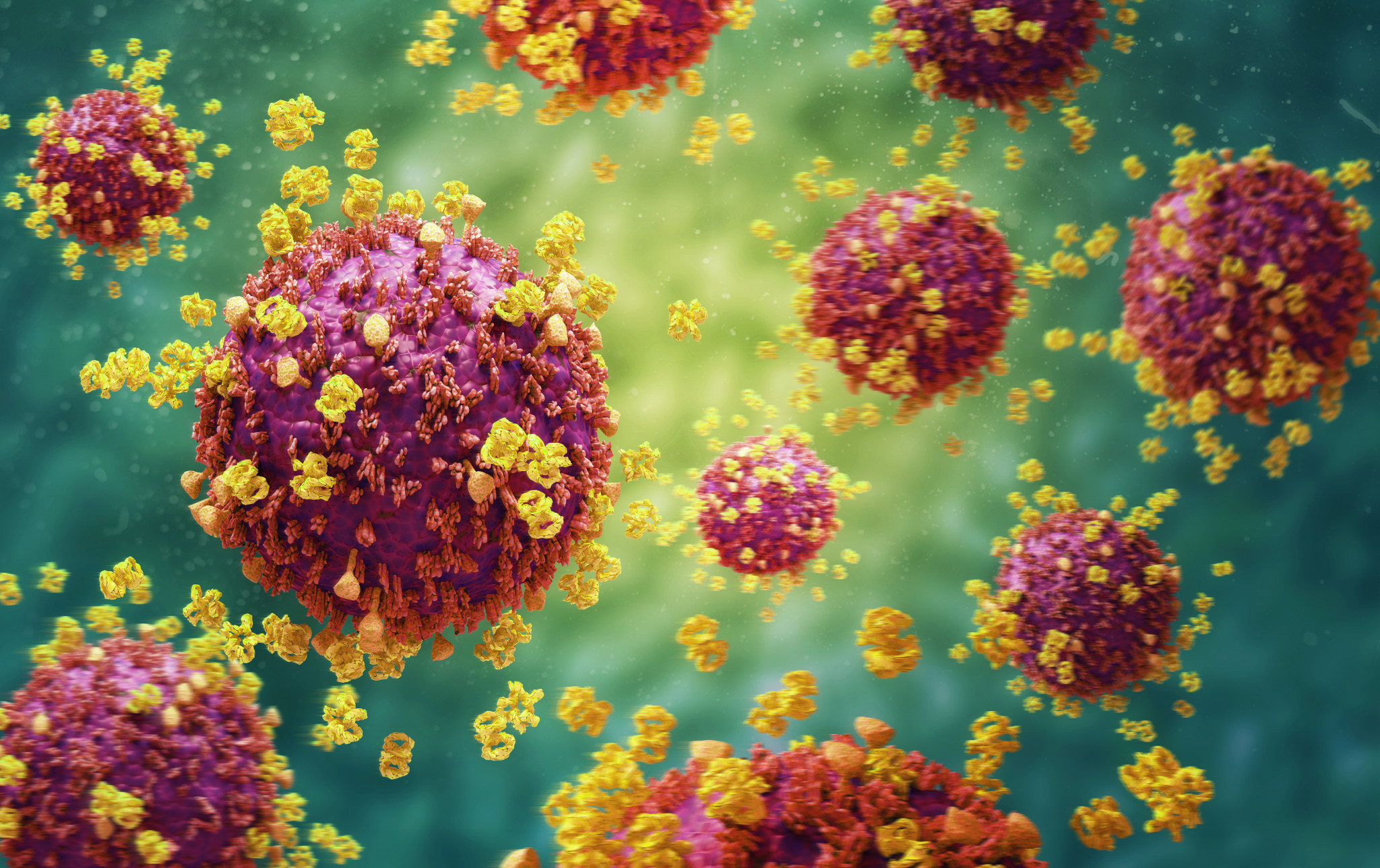 virus abstract background