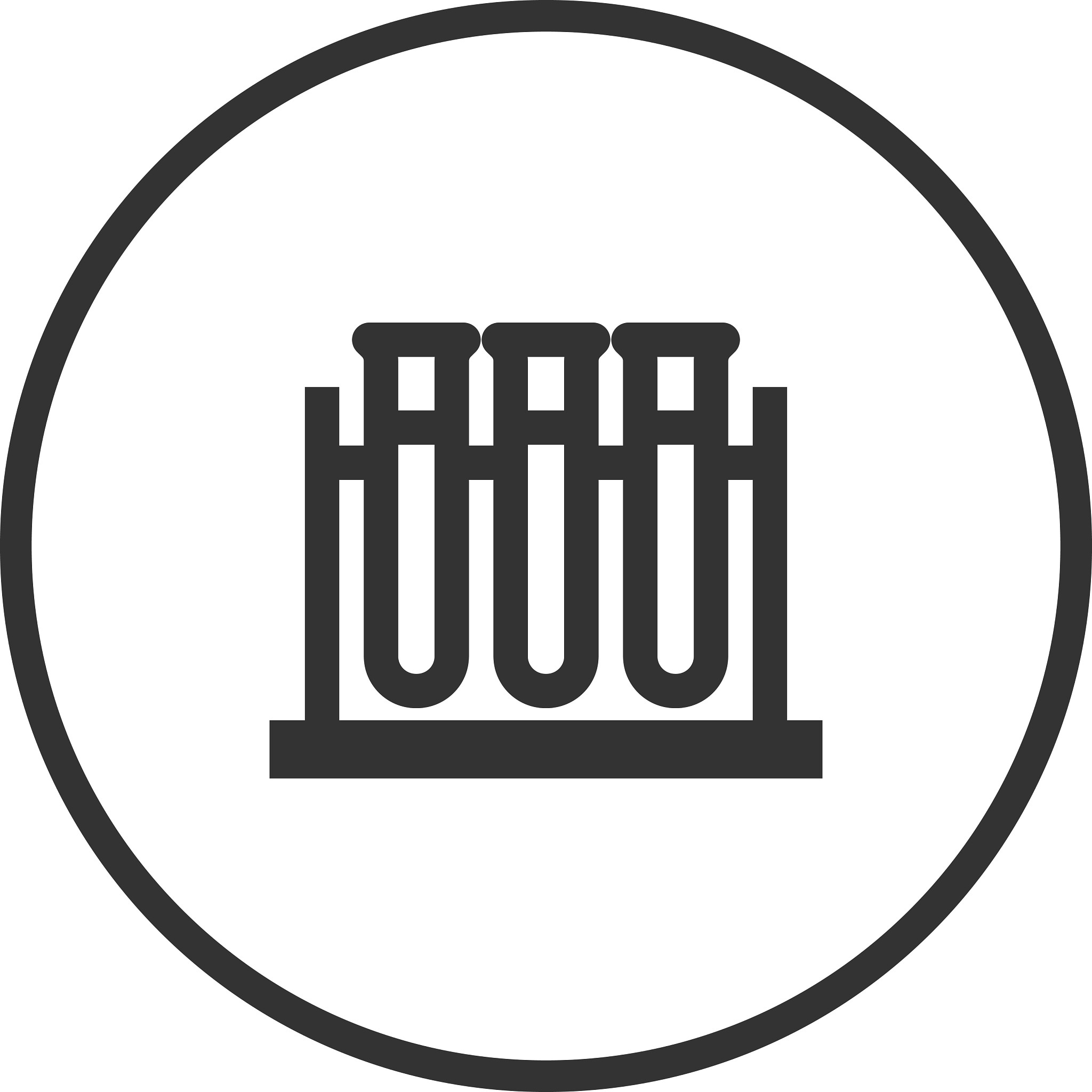 Icon of test tubes.